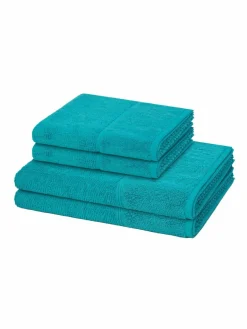 Möve Heimtextilien<Handtuchset 2-teilig - Pearl türkis uni