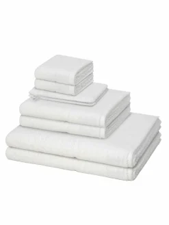Möve Heimtextilien<Handtuchset 8-teilig - Pearl weiß uni