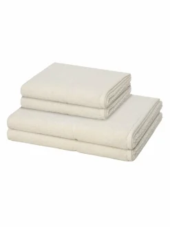 Möve Heimtextilien<Handtuchset 2-teilig - Pearl beige uni