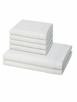 Möve Heimtextilien<Handtuchset 6-teilig - Premium weiß uni