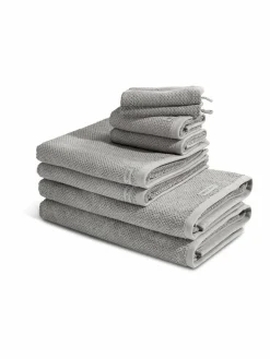 Ross Heimtextilien<Handtuchset 8-teilig - Selection Organic Cotton grau uni