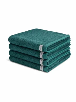 Ross Heimtextilien<Handtuchset 4-teilig - Selection Organic Cotton grün uni