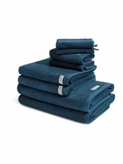 Ross Heimtextilien<Handtuchset 8-teilig - Selection Organic Cotton blau uni