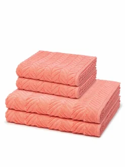 Ross Heimtextilien<Handtuchset 2-teilig - Sensual Skin orange uni