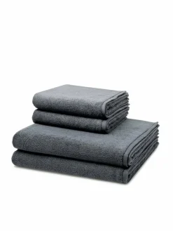 Ross Heimtextilien<Handtuchset 4-teilig - Sensual Skin grau uni