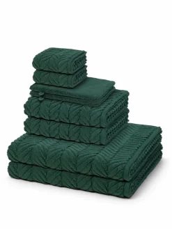 Ross Heimtextilien<Handtuchset 8-teilig - Sensual Skin tanne grün uni