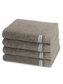 Ross Heimtextilien<Handtuchset 4-teilig - Sinfonie taupe uni