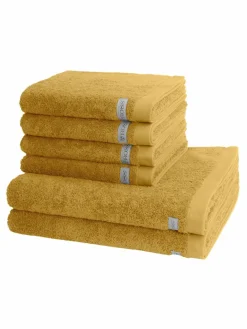 Ross Heimtextilien<Handtuchset 6-teilig - Sinfonie gelb uni