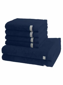 Ross Heimtextilien<Handtuchset 6-teilig - Sinfonie blau uni