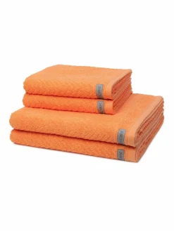 Ross Heimtextilien<Handtuchset 4-teilig - Smart orange uni
