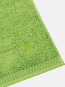 Möve Heimtextilien<Handtuchset 2-teilig - Superwuschel grün uni