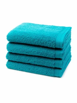 Möve Heimtextilien<Handtuchset 4-teilig - Superwuschel türkis uni