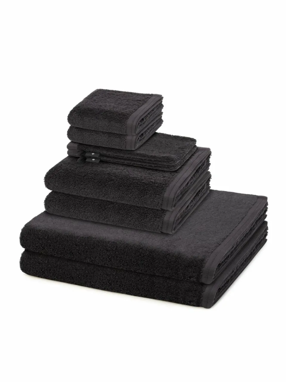 Vossen Heimtextilien<Handtuchset 8-teilig - Vegan Life grau uni