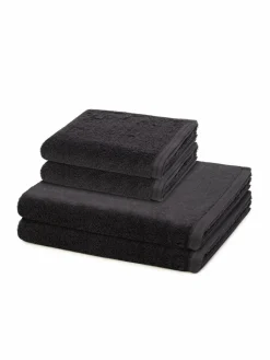 Vossen Heimtextilien<Handtuchset 2-teilig - Vegan Life grau uni