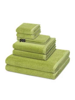 Vossen Heimtextilien<Handtuchset 8-teilig - Vegan Life grün uni