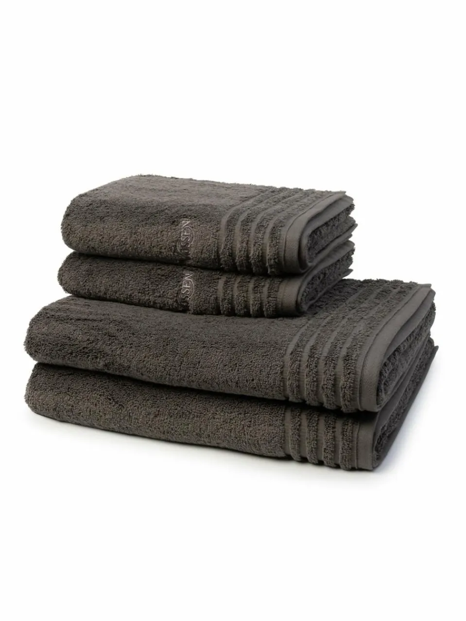 Vossen Heimtextilien<Handtuchset 4-teilig - Vienna Style Supersoft grau uni