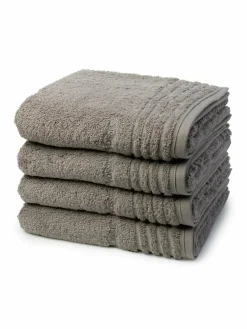 Vossen Heimtextilien<Handtuchset 4-teilig - Vienna Style Supersoft grau uni
