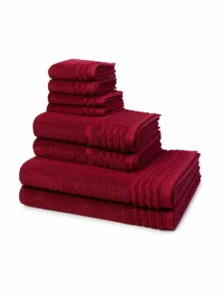 Vossen Heimtextilien<Handtuchset 8-teilig - Vienna Style Supersoft rot uni