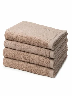 Ross Heimtextilien<Handtuchset 4-teilig - Vita braun uni