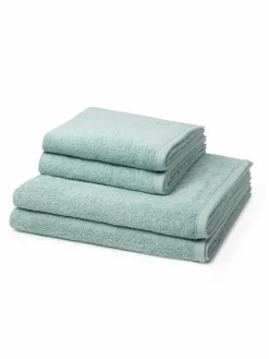 Ross Heimtextilien<Handtuchset 4-teilig - Vita grün uni
