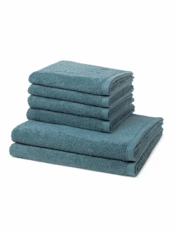 Ross Heimtextilien<Handtuchset 6-teilig - Vita grün uni