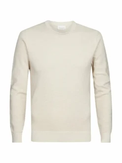 Profuomo Pullover & Strickjacken<Herren Pullover weiß meliert