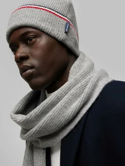 Daniel Hechter Mützen & Caps<Herren Accessoires - Strickmütze grau gestreift