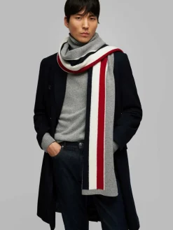 Daniel Hechter Schals & Tücher<Herren Accessoires - Strickschal grau gestreift