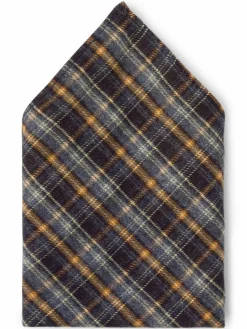 Finshley & Harding London Gürtel & Hosenträger<Herren Accessoire-Set blau gelb kariert