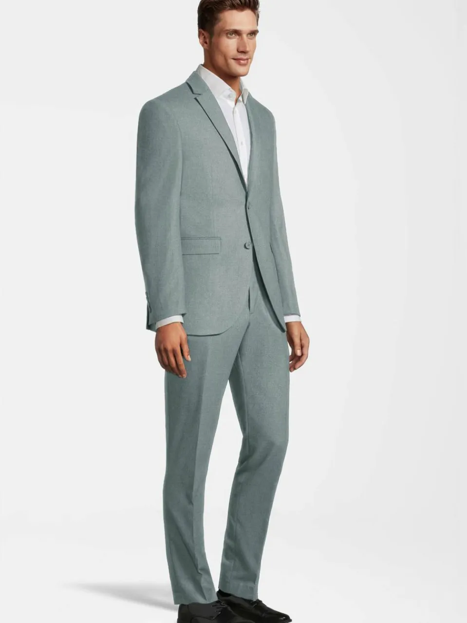 Steffen Klein Anzüge<Herren Anzug - Slim Fit grün uni