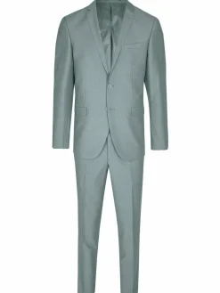 Steffen Klein Anzüge<Herren Anzug - Slim Fit grün uni