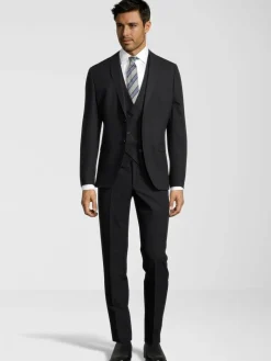 Steffen Klein Anzüge<Herren Anzug - Slim-Fit schwarz uni