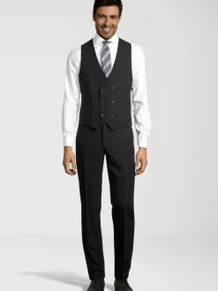 Steffen Klein Anzüge<Herren Anzug - Slim-Fit schwarz uni