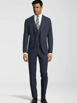 Steffen Klein Anzüge<Herren Anzug - Slim-Fit marine uni