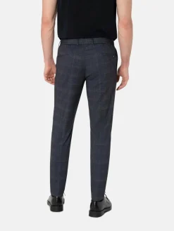 Benvenuto Anzüge<Herren Anzug - Slim-Fit blau kariert