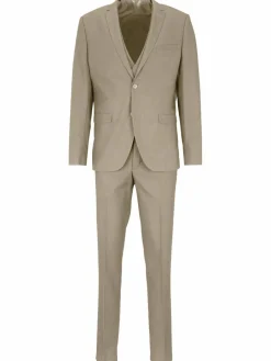 Steffen Klein Anzüge<Herren Anzug - Slim-Fit beige uni