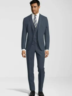 Steffen Klein Anzüge<Herren Anzug - Slim-Fit blau uni