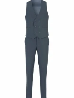 Steffen Klein Anzüge<Herren Anzug - Slim-Fit blau uni