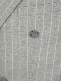 Steffen Klein Anzüge<Herren Anzug Slim-Fit hellgrau strukturiert