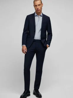 Daniel Hechter Hosen|Anzüge<Herren Anzughose blau uni