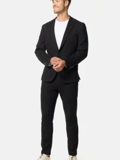 Jeff Anzüge<Herren Anzughose - JFEzra schwarz uni