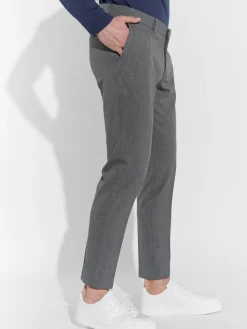 Steffen Klein Anzüge<Herren Anzughose Slim Fit grau uni