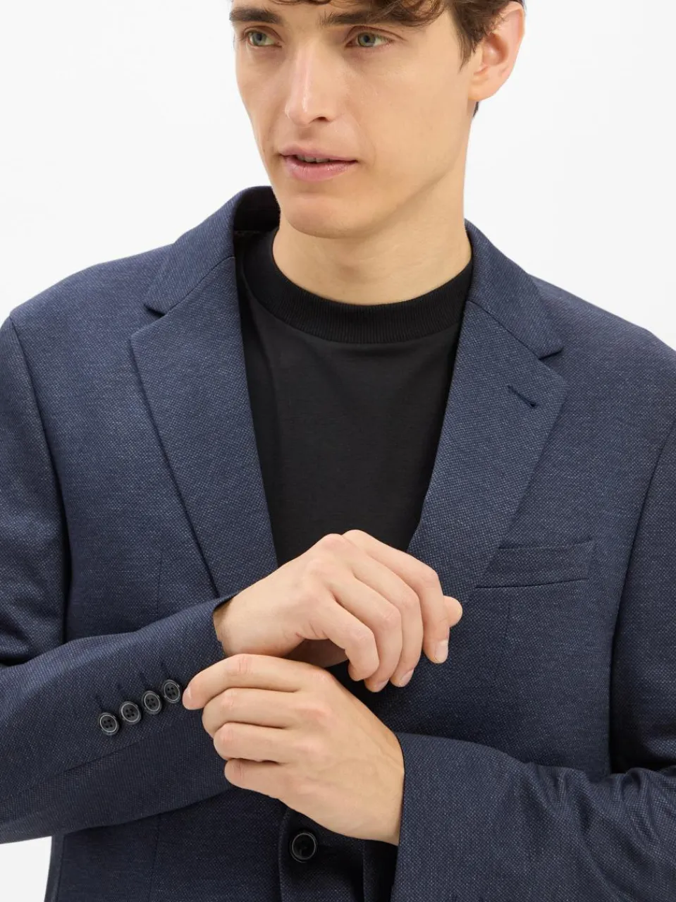 Pierre Cardin Baukasten-Anzüge|Sakkos<Herren Anzug-Sakko - Lucas marine meliert