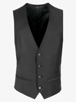 Roy Robson Anzüge<Herren Anzugweste schwarz uni