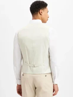 Finshley & Harding Baukasten-Anzüge|Anzüge<Herren Anzugweste - Alameda beige weiß meliert