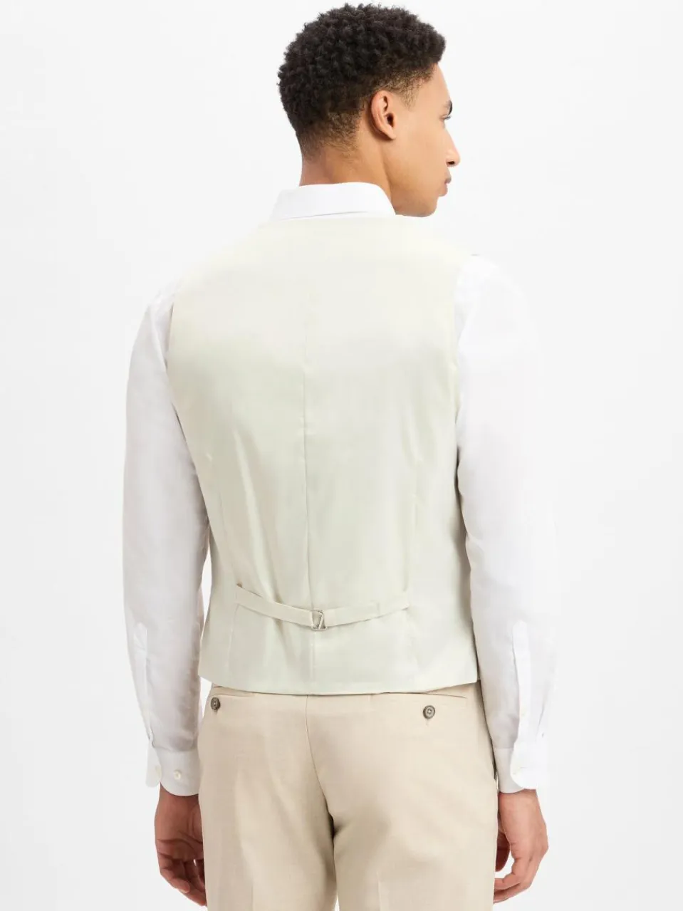 Finshley & Harding Baukasten-Anzüge|Anzüge<Herren Anzugweste - Alameda beige weiß meliert