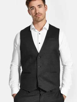 Jeff Anzüge<Herren Anzugweste - Coolidge grau anthrazit uni