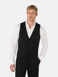Benvenuto Anzüge<Herren Anzugweste - ENZO schwarz uni