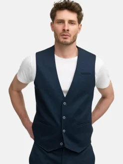 Jeff Anzüge<Herren Anzugweste - JFFinn dark stone anthrazit meliert