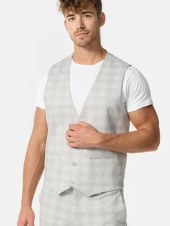 Herren Jeff Anzüge>Herren Anzugweste - JFLeo